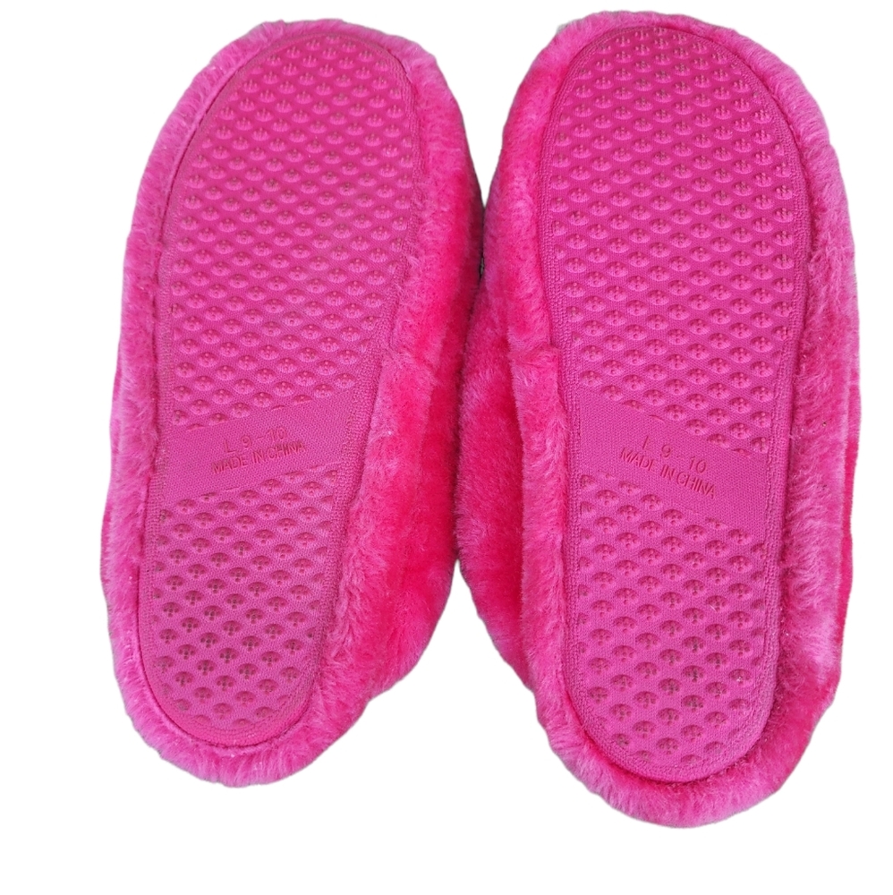 Pink Slipper | Furry Shoes for Women Size L 9-10 - Picture 6 of 9